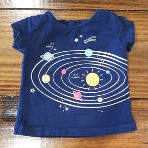 Baby girl space shirt
